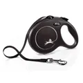 Flexi New Classic M opasok 5 m, max. 25 kg, - čierna